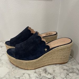 Navy Suede Kate Spade Espadrilles